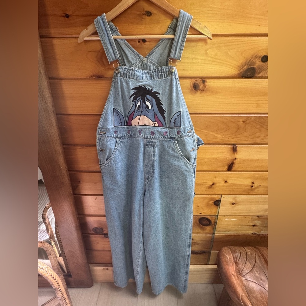 Vintage 90’s Disney catalog Denim Eeyore overalls - Picture 3 of 6
